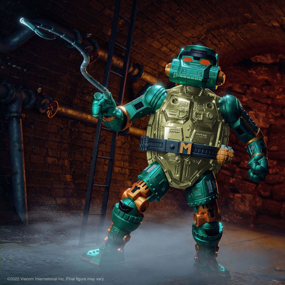 Teenage Mutant Ninja Turtles Ultimates Action Figure Warrior Metalhead Michelangelo 18 cm 0840049826106