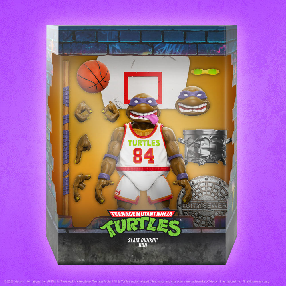 Teenage Mutant Ninja Turtles Ultimates Action Figure Slam Dunkin' Don 18 cm 0840049828322