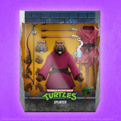 Teenage Mutant Ninja Turtles Ultimates Action Figure Splinter (Flocked) 18 cm 0840049828360