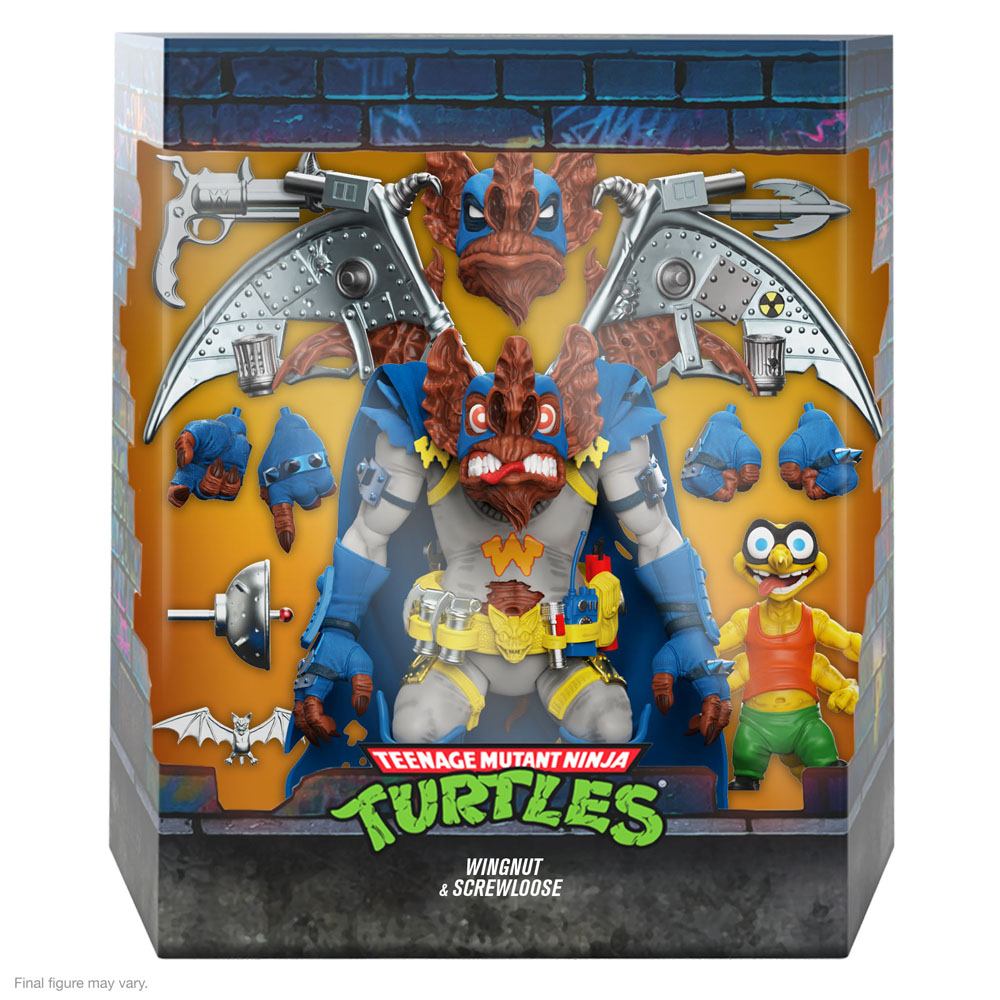 Teenage Mutant Ninja Turtles Ultimates Action Figure Wingnut & Screwloose 18 cm 0840049826700