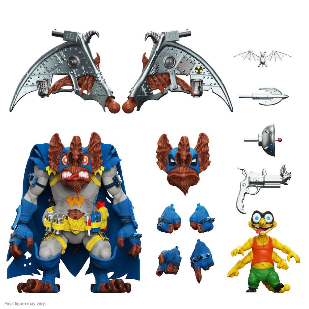 Teenage Mutant Ninja Turtles Ultimates Action Figure Wingnut & Screwloose 18 cm 0840049826700