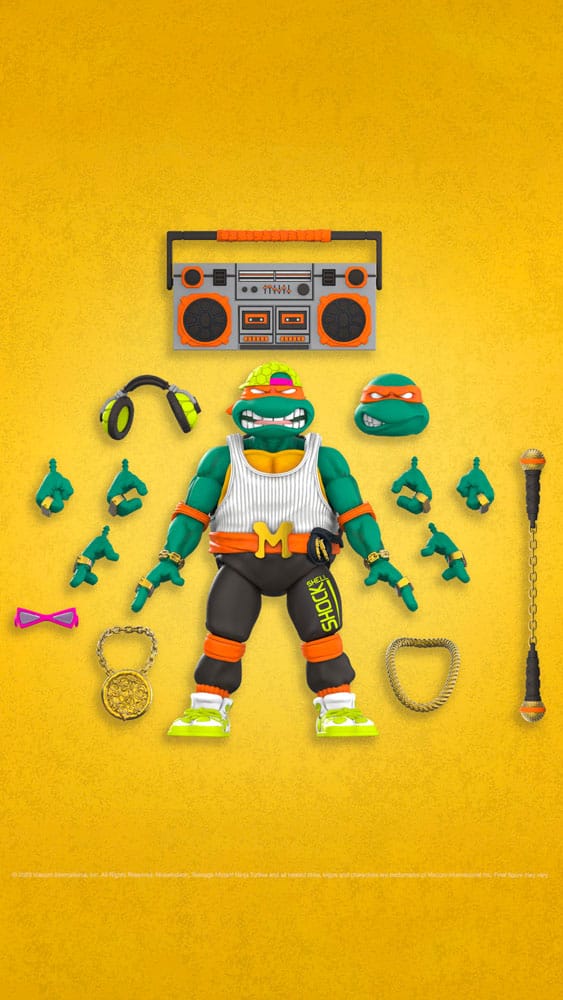 Teenage Mutant Ninja Turtles Ultimates Action Figure Rappin' Mike 18 cm 0840049849662