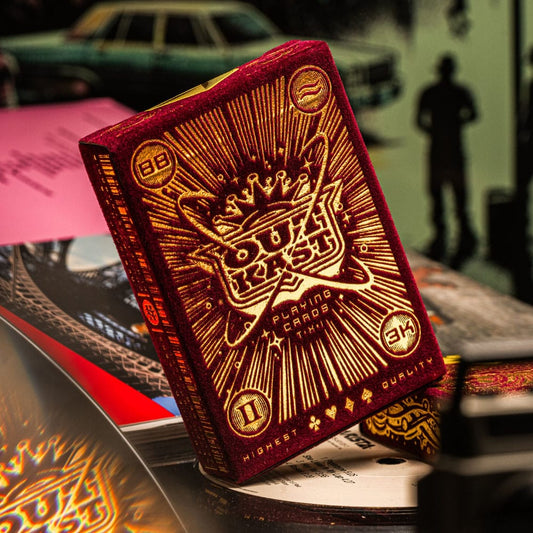 Outcast Playing Cards Red Velvet 0850049111409