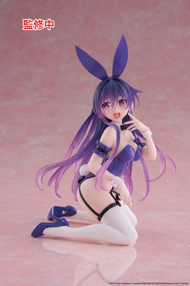 Date A Live V PVC Statue Desktop Cute Figure Tohka Yatogami Bunny Ver. 13 cm 0840342402885