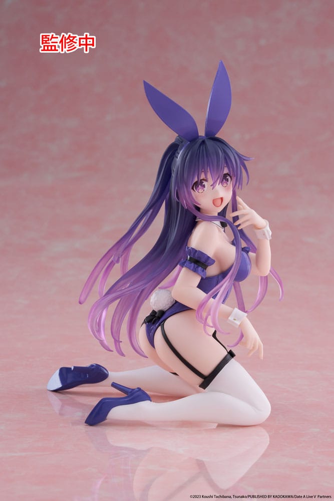 Date A Live V PVC Statue Desktop Cute Figure Tohka Yatogami Bunny Ver. 13 cm 0840342402885