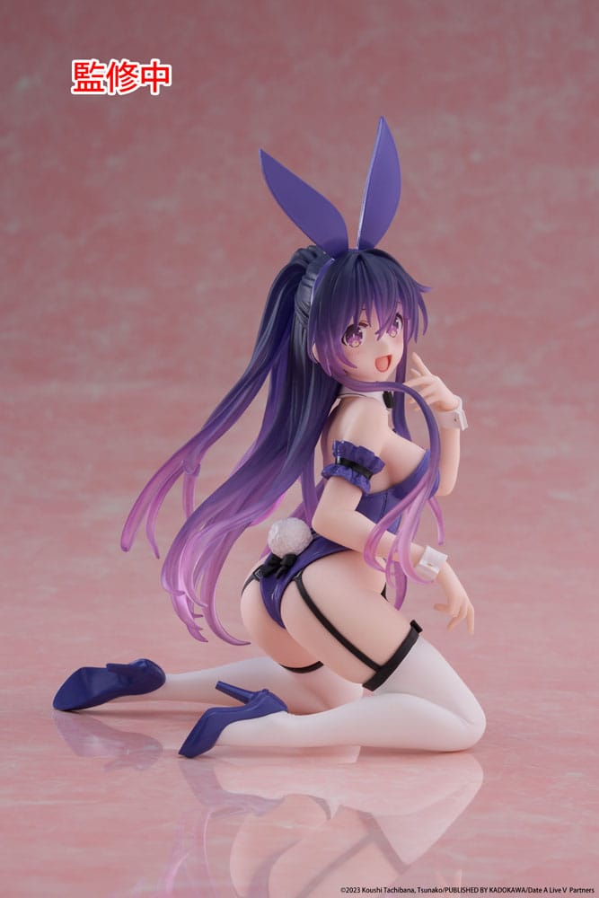 Date A Live V PVC Statue Desktop Cute Figure Tohka Yatogami Bunny Ver. 13 cm 0840342402885