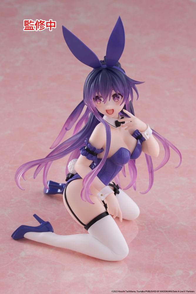 Date A Live V PVC Statue Desktop Cute Figure Tohka Yatogami Bunny Ver. 13 cm 0840342402885