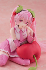 Hatsune Miku PVC Statue Desktop Cute Figure Sakura Miku Cherry Cushion Ver. 13 cm 0840342402977