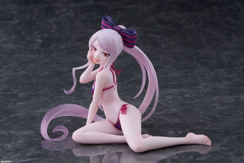 Overlord PVC Statue Desktop Cute Figure Shalltear Swimsuit Ver. 13 cm 0840342403394