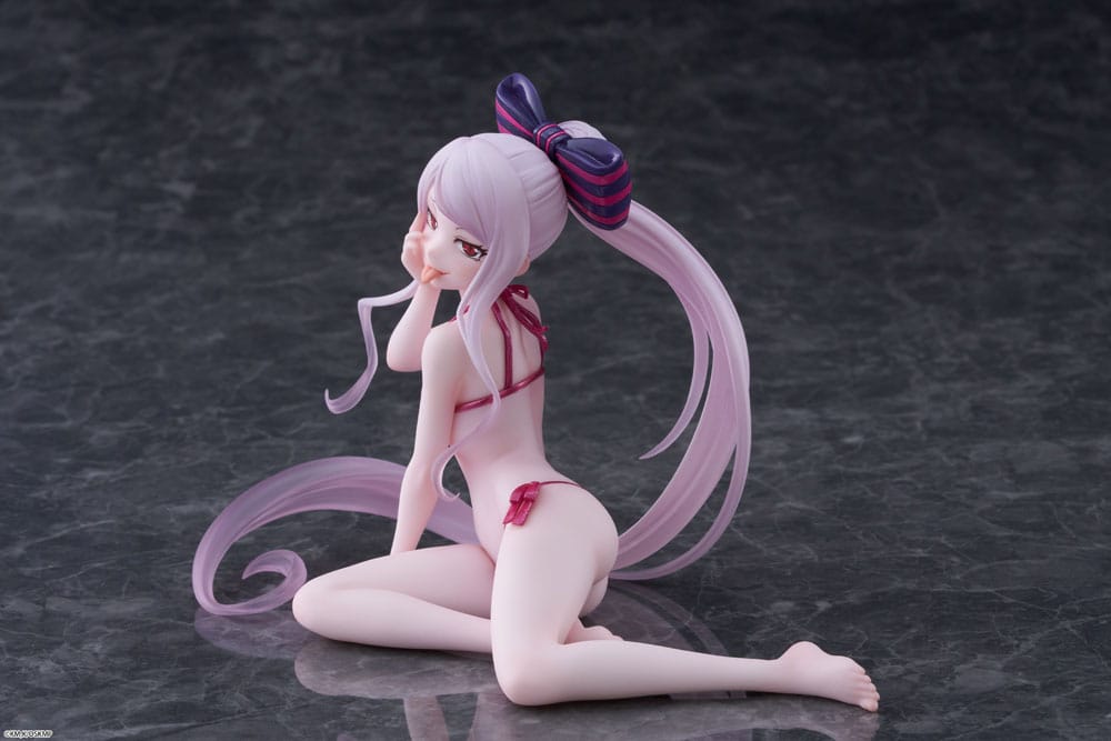 Overlord PVC Statue Desktop Cute Figure Shalltear Swimsuit Ver. 13 cm 0840342403394