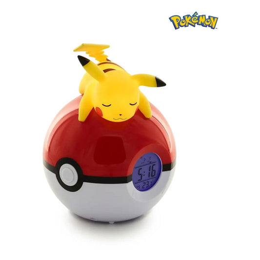 Pokémon Alarm Clock Pokeball with Light Pikachu 18 cm 3760158113546