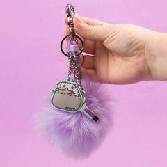 Pusheen USB Charging Cable 3in1 with Keychain Pom Pom 5060491776759