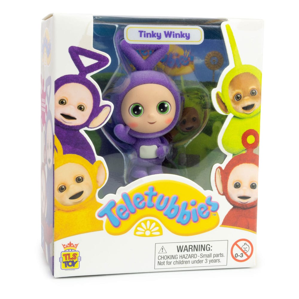 Teletubbies Cheebee Mini figure Tinky Winky Flocked 6 cm 0810122583486