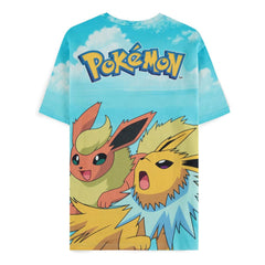 Pokémon T-Shirt Mirage AOP Eevee Evolutions Size S 8718526209716