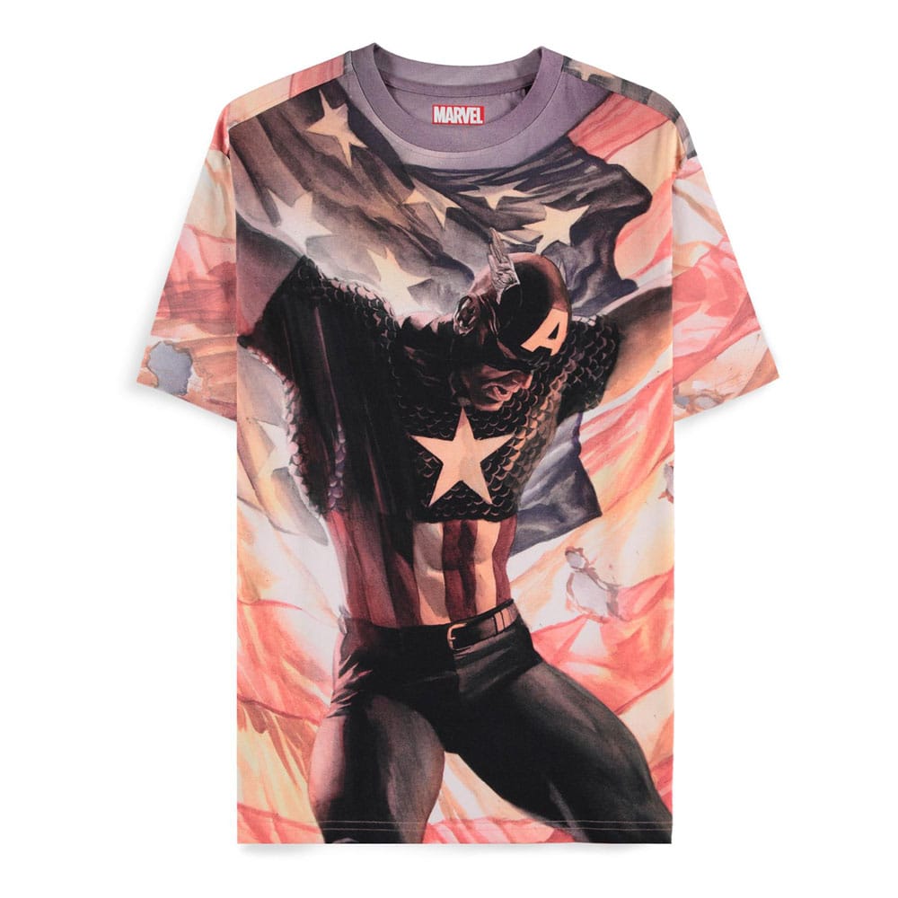 Captain America Brave New World T-Shirt Digital American Size S 8718526405811