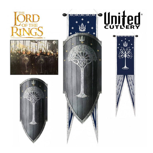 Lord of the Rings Replica 1/1 Gondorian Shield with Flag 113 cm 0760729294066