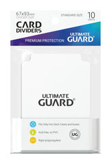 Ultimate Guard Card Dividers Standard Size (10) - White 4260250072240