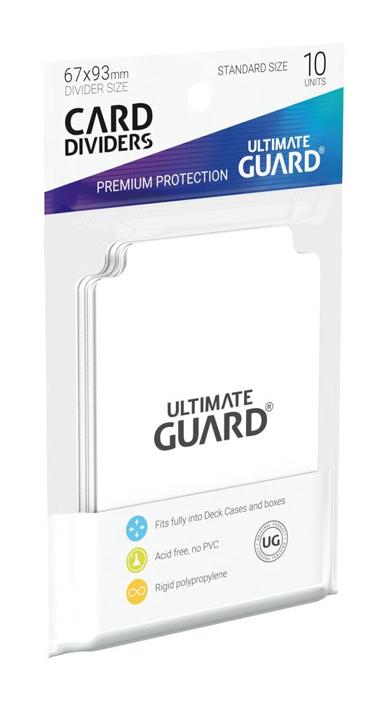 Ultimate Guard Card Dividers Standard Size (10) - White 4260250072240