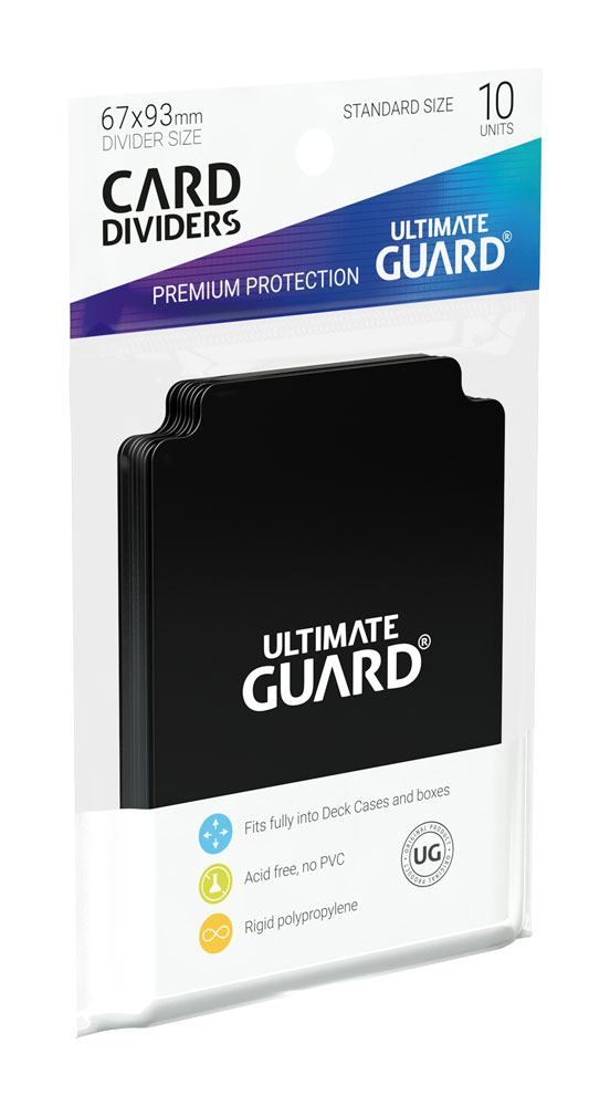 Ultimate Guard Card Dividers Standard Size (10) - Black 4260250077337