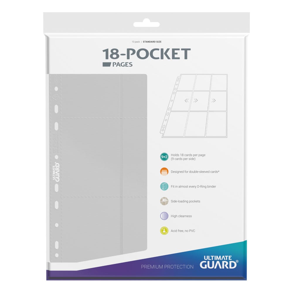 Ultimate Guard 18-Pocket Pages Side-Loading (10) - White 4260250078372