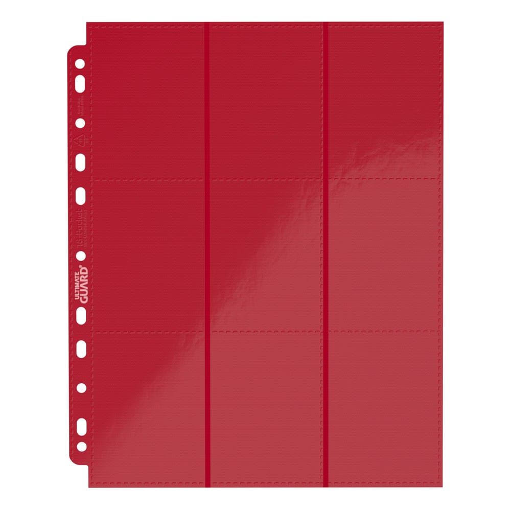 Ultimate Guard 18-Pocket Pages Side-Loading (10) - Red 4260250078396