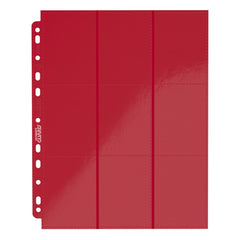 Ultimate Guard 18-Pocket Pages Side-Loading (10) - Red 4260250078396