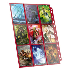 Ultimate Guard 18-Pocket Pages Side-Loading (10) - Red 4260250078396