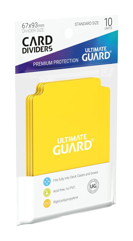 Ultimate Guard Card Dividers Standard Size (10) - Yellow 4260250078884