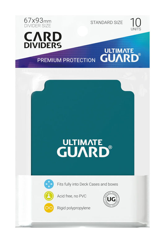 Ultimate Guard Card Dividers Standard Size (10) - Petrol 4260250078891