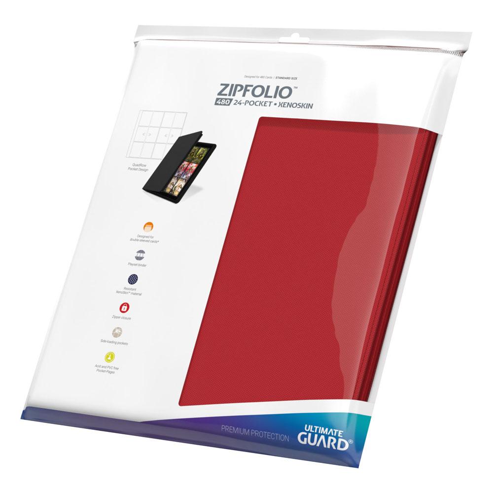 Ultimate Guard Zipfolio 480  24-Pocket Xenoskin - Red 4056133000734