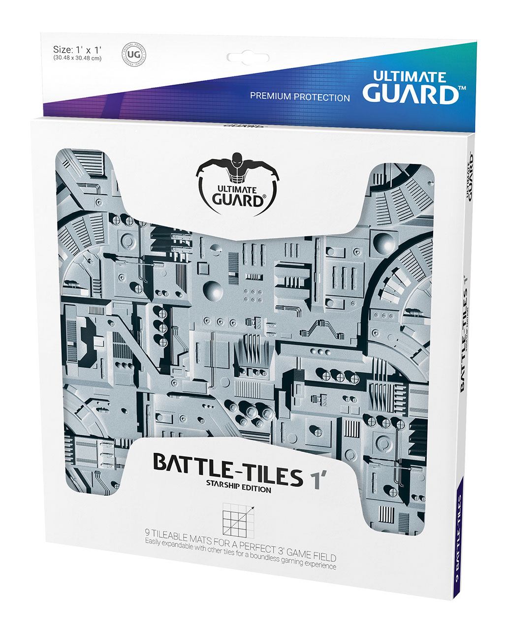 Ultimate Guard Battle-Tiles 1' Starship 30 x 30 cm (9) 4056133005647