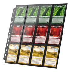 Ultimate Guard 24-Pocket QuadRow Pages Side-Loading (10) - Black 4056133009171