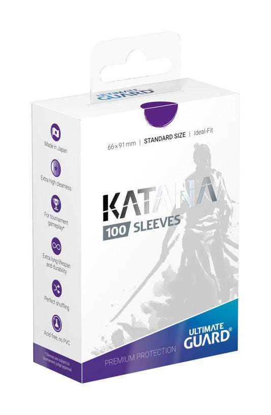 Ultimate Guard Katana Sleeves Standard Size Purple (100) 4056133012225