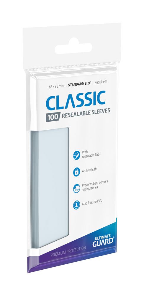 Ultimate Guard Classic Sleeves Standard Size (100) - Resealable 4056133013222