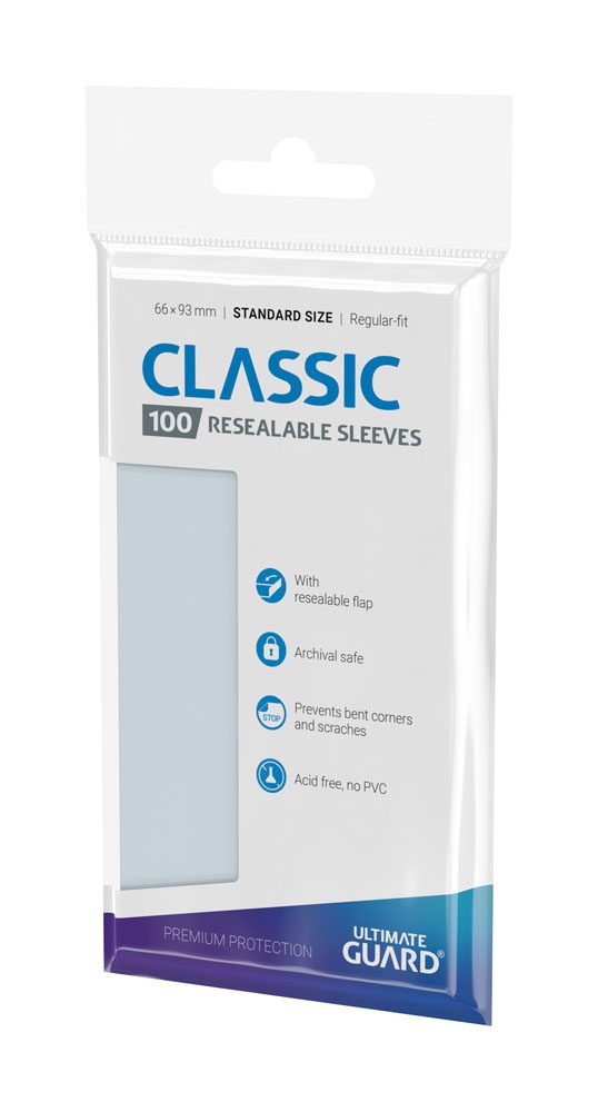 Ultimate Guard Classic Sleeves Standard Size (100) - Resealable 4056133013222