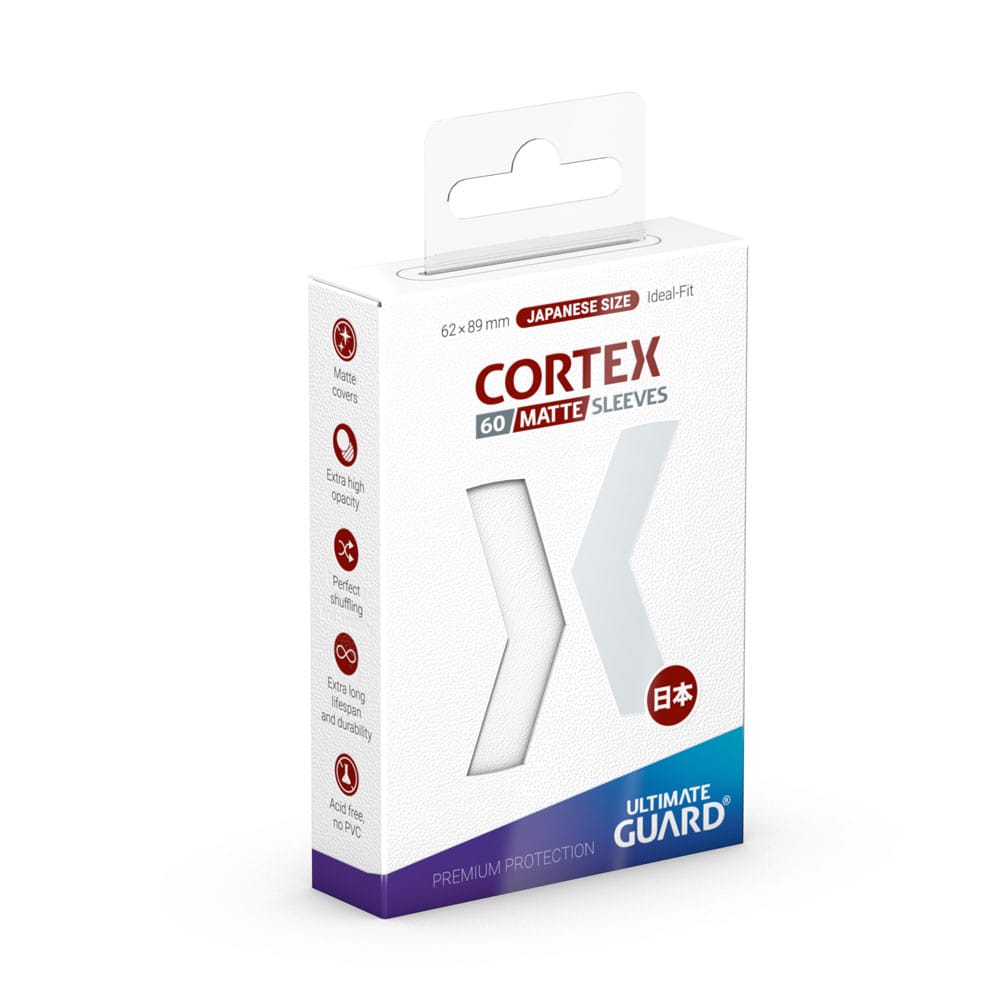 Ultimate Guard Cortex Sleeves Matte Japanese Size (60) - White 4056133018883