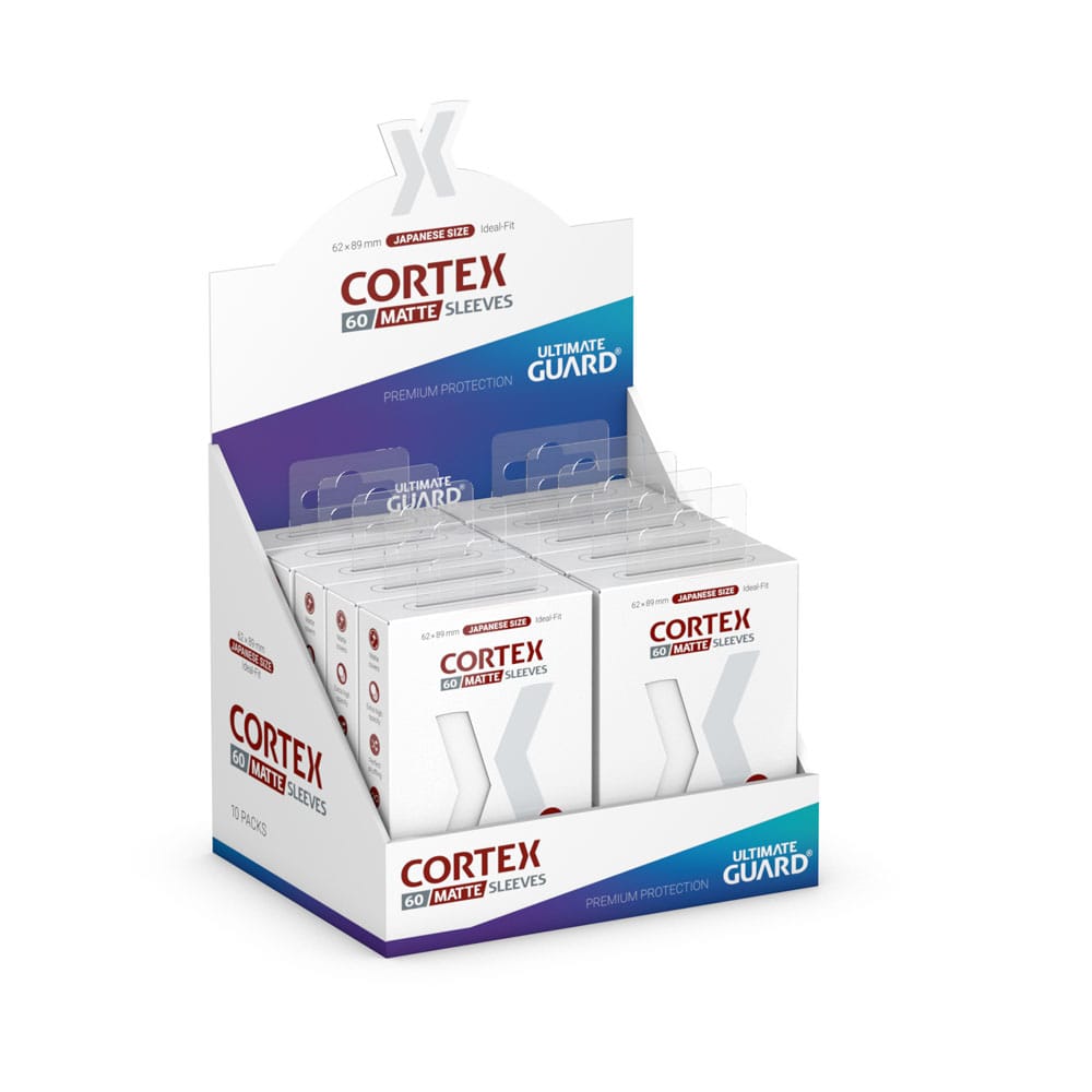 Ultimate Guard Cortex Sleeves Matte Japanese Size (60) - White 4056133018883