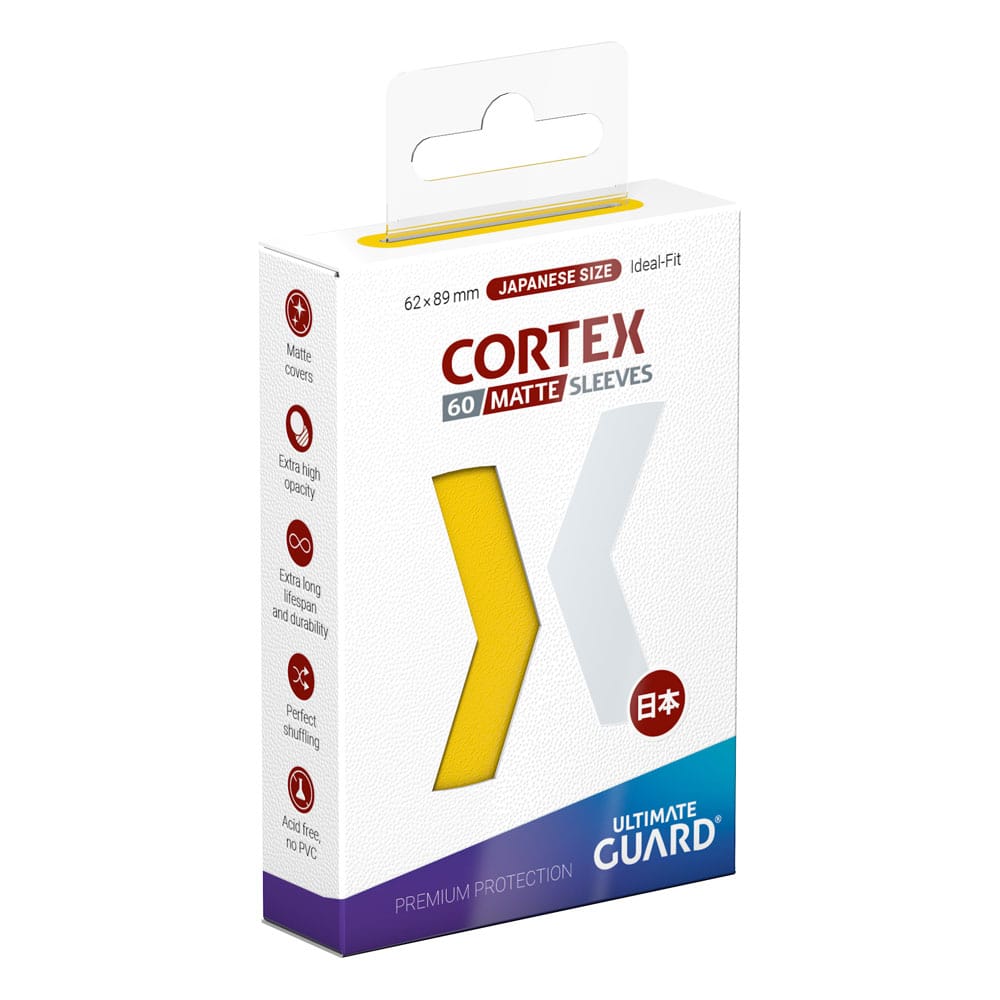 Ultimate Guard Cortex Sleeves Matte Japanese Size (60) - Yellow 4056133019095