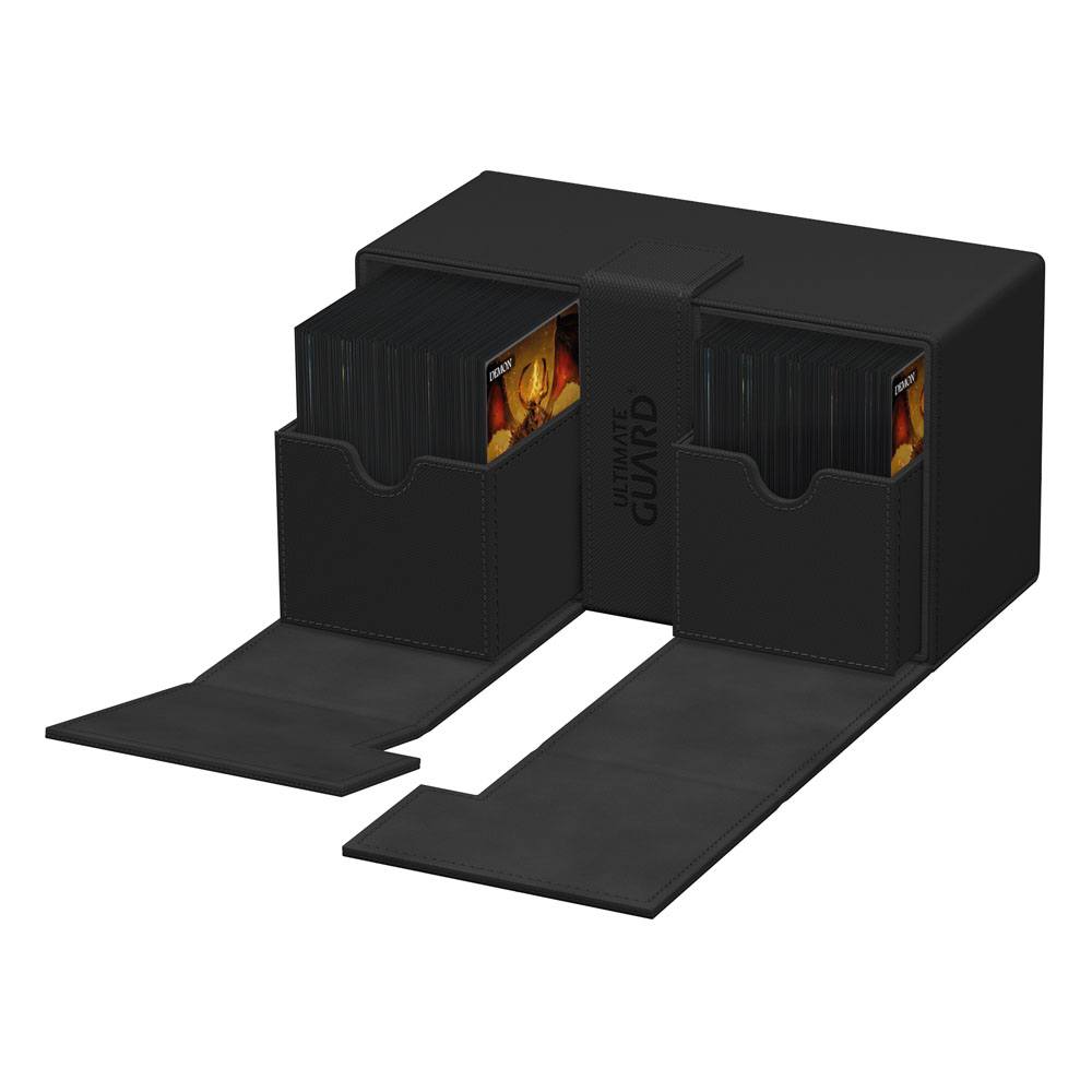 Ultimate Guard Twin Flip'n'Tray 200+ Xenoskin - Black 4056133022026