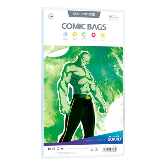 Ultimate Guard Comic Bags Standard (100) - Current Size 4260250071670