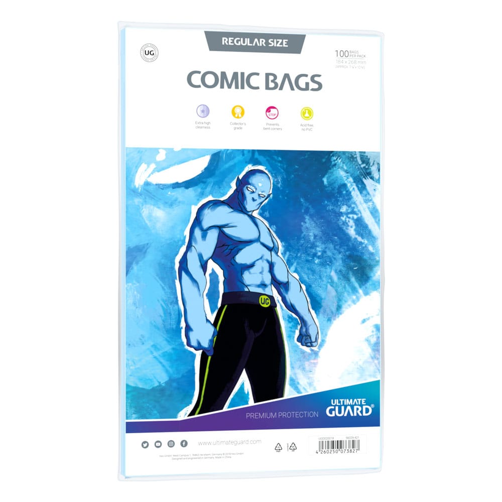 Ultimate Guard Comic Bags Standard (100) - Regular Size 4260250073827