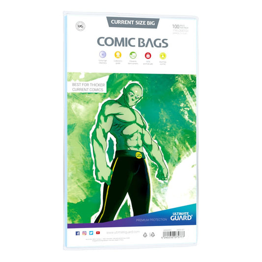 Ultimate Guard Comic Bags Standard (100) - Current Size Big 4260250075777