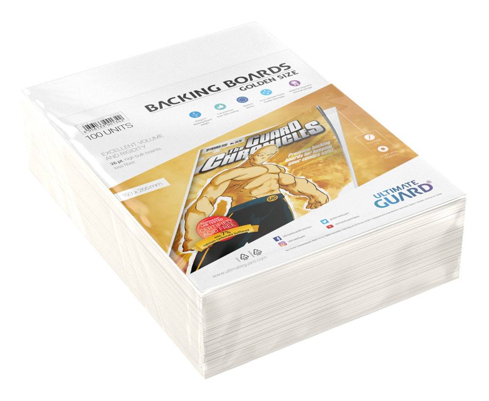 Ultimate Guard Comic Backing Boards (100) - Golden Size 4056133001342