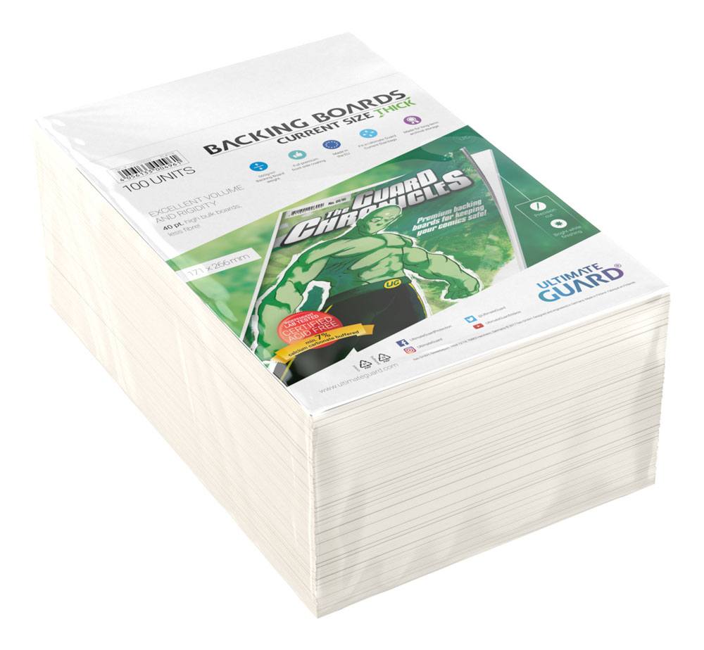 Ultimate Guard Comic Backing Boards (100) - Current Size Thick 4056133004961