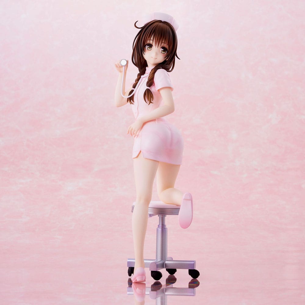 To Love-Ru Darkness Statue PVC Mikan Yuki Nurse Cos 25 cm 4589642714552