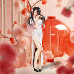 Original Illustration PVC Statue Mai Okuma illustration Healing-type white chinese dress lady 26 cm 4589642714835