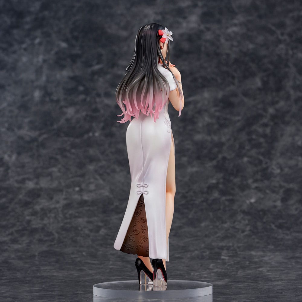 Original Illustration PVC Statue Mai Okuma illustration Healing-type white chinese dress lady 26 cm 4589642714835