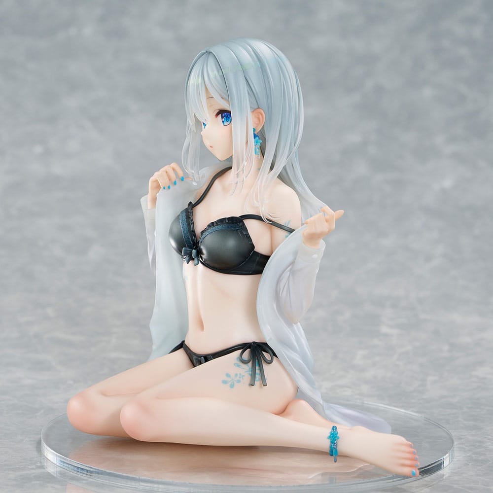 Original Character PVC Statue 1/7 Silver-Haired Girl Sky Blue Morning Special Outfit Ver. by Fuumi Illustration 16 cm 4589642715092