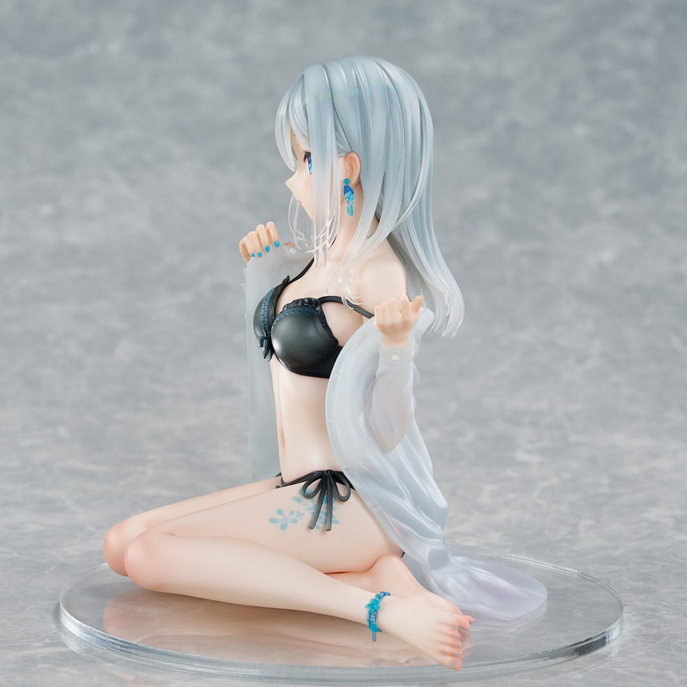 Original Character PVC Statue 1/7 Silver-Haired Girl Sky Blue Morning Special Outfit Ver. by Fuumi Illustration 16 cm 4589642715092