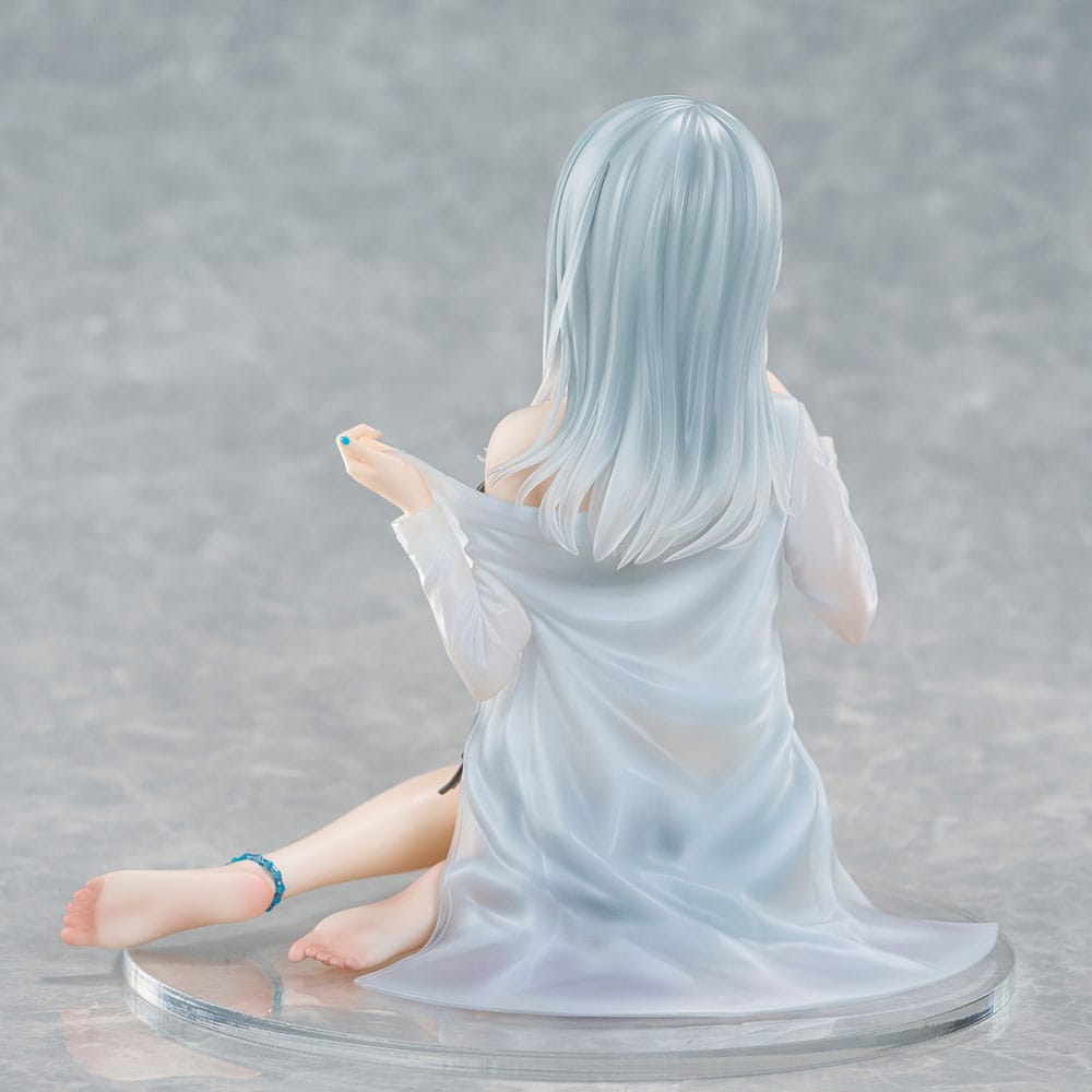 Original Character PVC Statue 1/7 Silver-Haired Girl Sky Blue Morning Special Outfit Ver. by Fuumi Illustration 16 cm 4589642715092